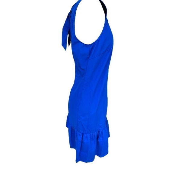 NWT J. Crew A-Line Bright Purple/Blue Halter Style Dress Size Small - Picture 2 of 4